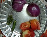 A picture of step 1 of Potato Egg Curry.