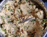 A picture of step 1 of Chana dal fritters.