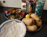 A picture of step 1 of Aloo Paratha.