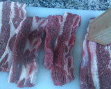Foto del paso 2 de la receta: Churrasco sobre lecho de champiñones y salsa de su mismo jugo