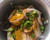 A picture of step 1 of 4ingredient chicken curry and rice..