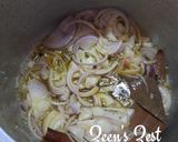 A picture of step 1 of Champaran/Ahuna Mutton.
