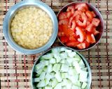 A picture of step 1 of Rice Roti Salad Lauki Chanadal Sabzi - Mini Meal Office Lunch Tiffin.