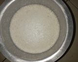 A picture of step 6 of Mkate wa sinia(rice cake).