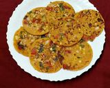 A picture of step 8 of Rajasthani Tikkad.