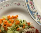 A picture of step 1 of Nachos with salsa salad 🥗.