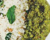 A picture of step 4 of Green dal fry.