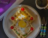 A picture of step 6 of Poached Egg on a Savoury Waffle.