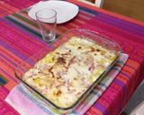 Foto del paso 5 de la receta: Patatas a la crema y bacon con hamburguesa