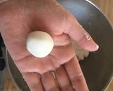 A picture of step 5 of White rice dumpling with Coconut &Sweet red bean  sauce.