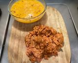 A picture of step 2 of Huevos con Chorizo.