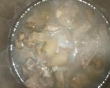 A picture of step 2 of Semo+gbegiri(beans soup)+ewedu+stew😋.