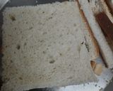 A picture of step 1 of Bread ki mithai.