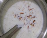 A picture of step 3 of Rice phirni.