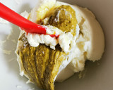 Foto del paso 2 de la receta: Quenelle de mascarpone y pistache con frutos rojos