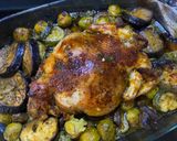 Töltött csirke velesült zöldségekkel recept fázis 2 fotója