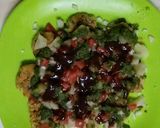A picture of step 6 of Rice tikki chaat.