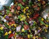 A picture of step 2 of Mexican bhel.