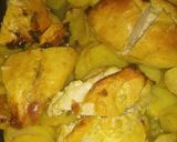 Foto del paso 3 de la receta: Pollo a la mostaza y miel con papas