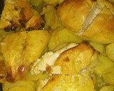 Foto del paso 3 de la receta: Pollo a la mostaza y miel con papas