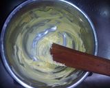 A picture of step 3 of Chocolate buttercream #4WeeksChallenge.