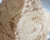 A picture of step 4 of Bhakhari (flat bread).