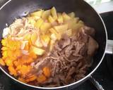 Nikujaga (Japanese Stewed Beef And Potato) langkah memasak 4 foto