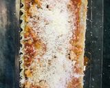 A picture of step 3 of Lasagna with meat sauce.