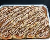 A picture of step 11 of Cinnamon rolls with nutella frosting.