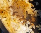 A picture of step 3 of Coconut Chicken Curry.