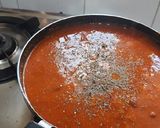 A picture of step 8 of Dhaba style spicy Rajma Beans Masala curry.