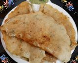 A picture of step 3 of Onion Rava Dosa.