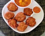 A picture of step 3 of Dal Vada Aloo Dum Chutney.