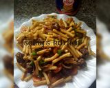 A picture of step 11 of Macaroni in beef.