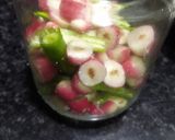A picture of step 4 of Karonda pickle.