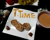 A picture of step 4 of Chocolate Meetha Anda Bread Roll 😋.