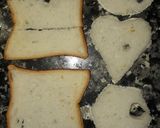A picture of step 1 of Garlic bread in different shapes.