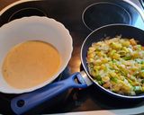 Foto del paso 3 de la receta Quiche de puerros y calabacín