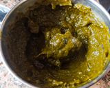 A picture of step 2 of Sarson Ka Saag and Makki Methi Poori.