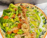 Foto langkah ke 3 dari resep Avocado prawns salad🥑 🥬.