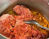 A picture of step 2 of CHANA DAL & KEEMA CURRY: (Lamb mince & Lentil Curry):.