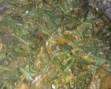 Foto langkah ke 12 dari resep Telor dadar komplit, balado kentang teri,daun labu siam muda.