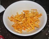 A picture of step 1 of Yam fry.