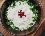 A picture of step 4 of CARROT CUCUMBER RAITA...