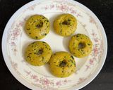 A picture of step 2 of Sorghum (Jowar) Flour Dhokla (My Mom’s Winter Special Recipe).
