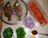 A picture of step 1 of Samaki (tilapia).