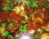 A picture of step 3 of Papaya mutton curry with Bengali style.