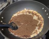 A picture of step 4 of Black rice dates halwa.