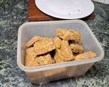 A picture of step 2 of (sesame peanuts mawa burfi).
