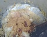 A picture of step 3 of Maharaja chicken.